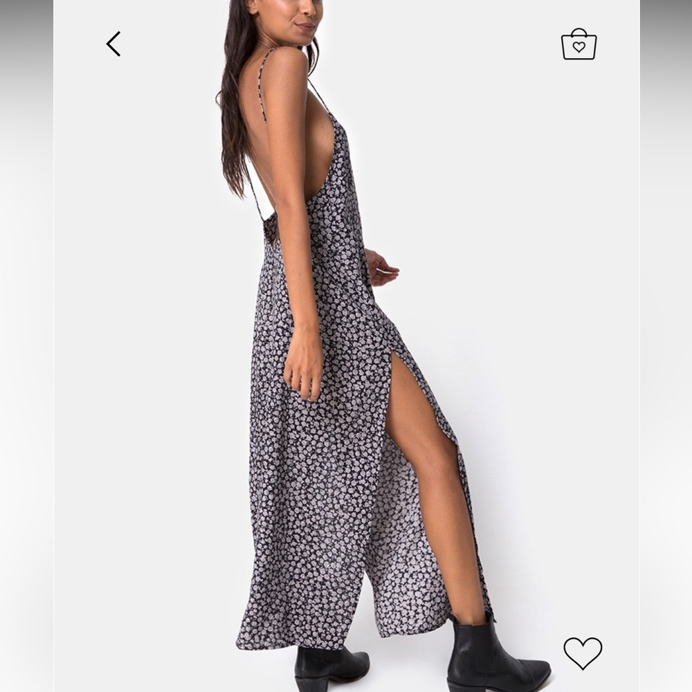 Motel Rocks maxi dress with slit. Size M